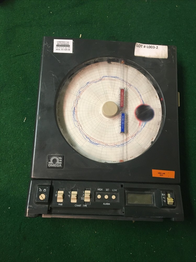 Omega Temperature/Relative Humidity Circular Chart Recorder ASIS