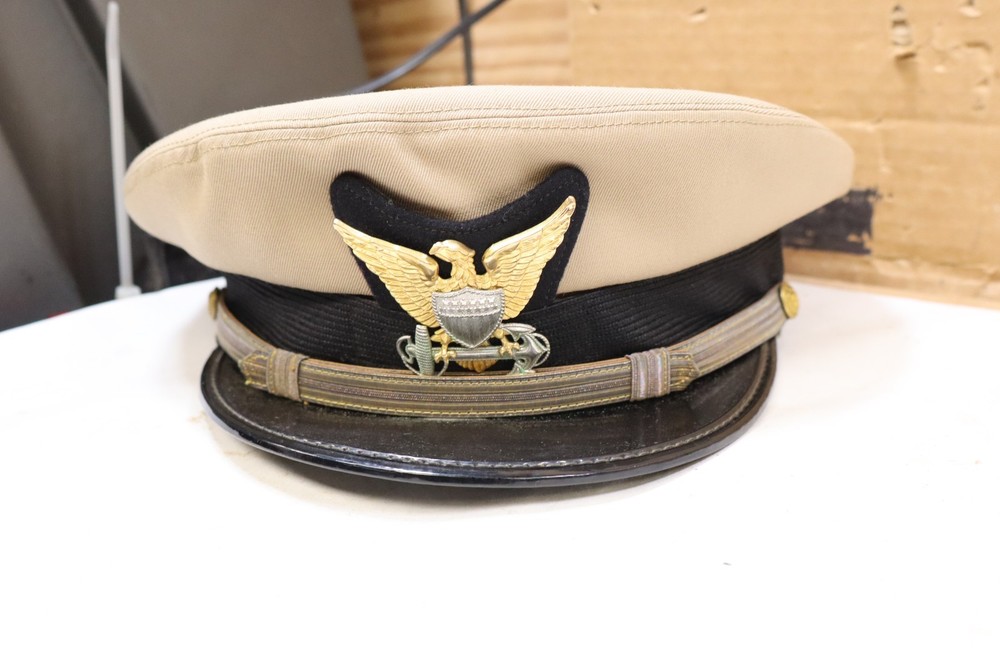 USCG WW2 US Coast Guard Visor Hat Cap