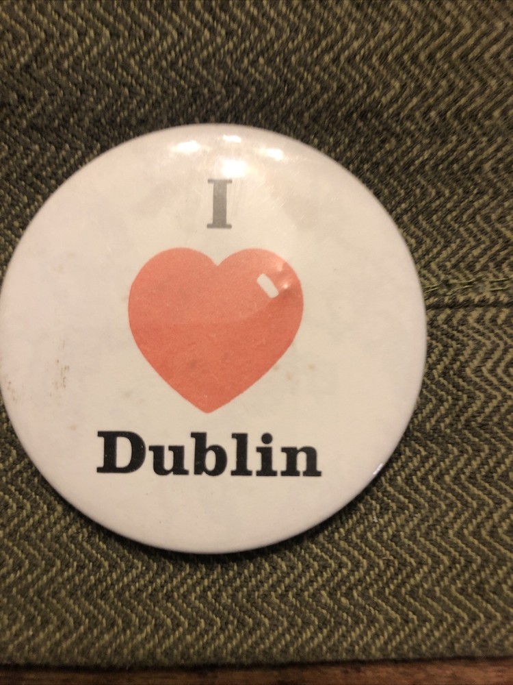 Vintage I Love Dublin Pin