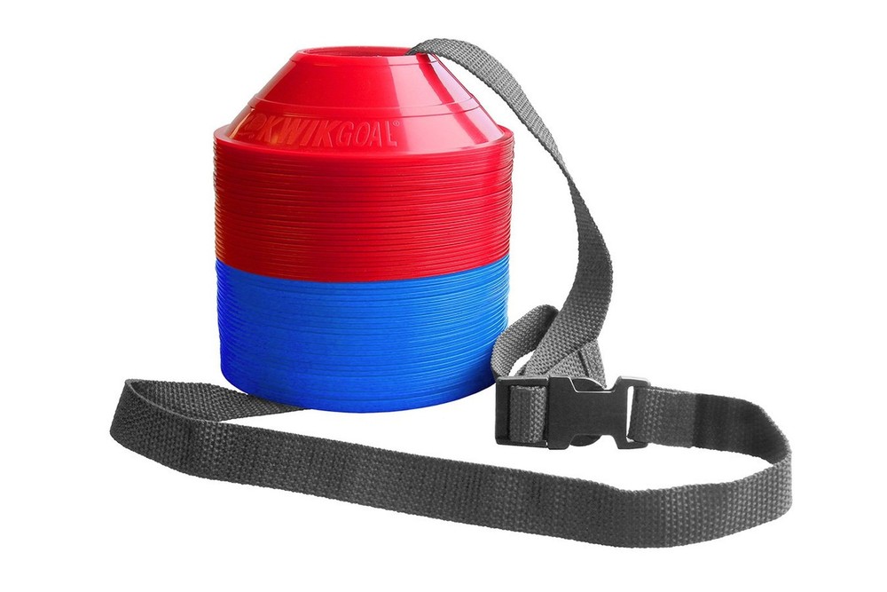 Kwik Goal Mini Disc Cone Kit (50-Pack) Blue/Red