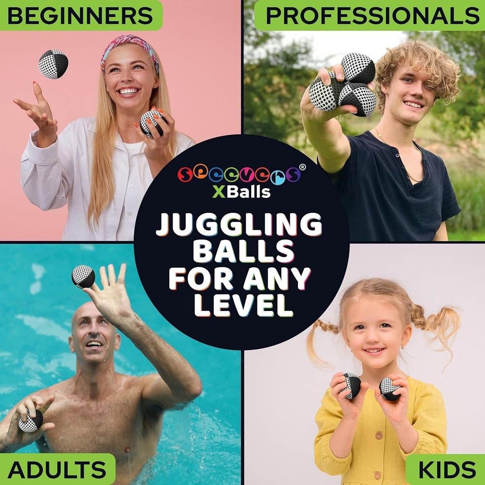 Juggling Balls Set - 2 Net Layers, Carry Case