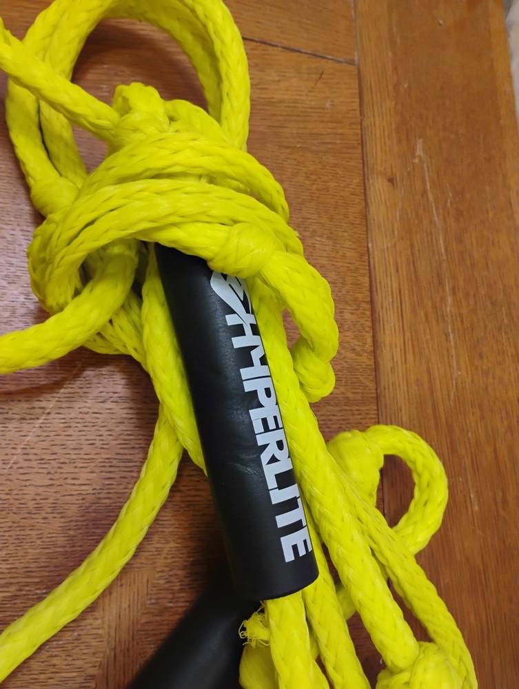 Hyperlite 20' Surf Wakeboard Waterski Breaded Rope W/ Handle Yellow