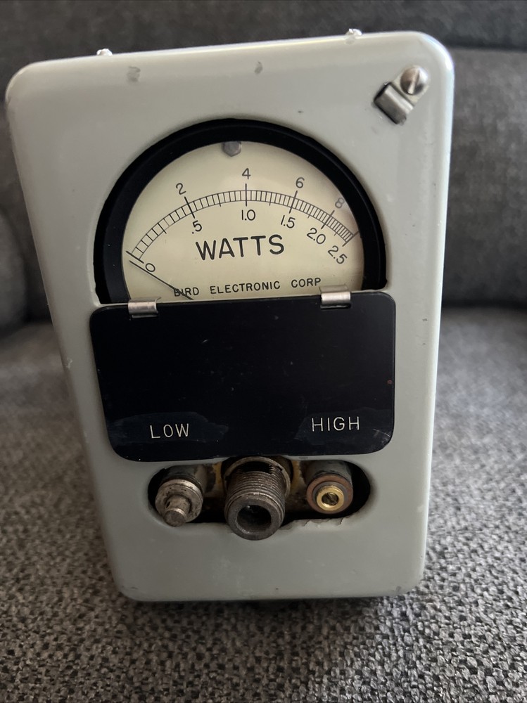 Vintage Termaline Wattmeter Bird 61 Frequency Range 30-500 Mc