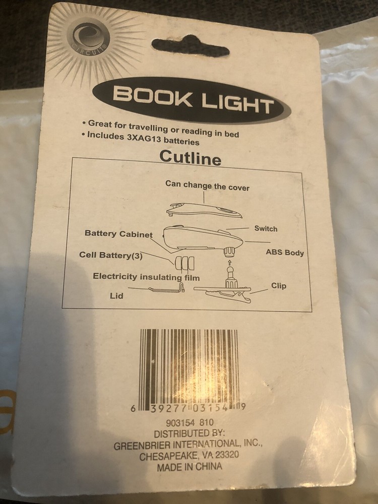 Book Light- Brand Circuit- New