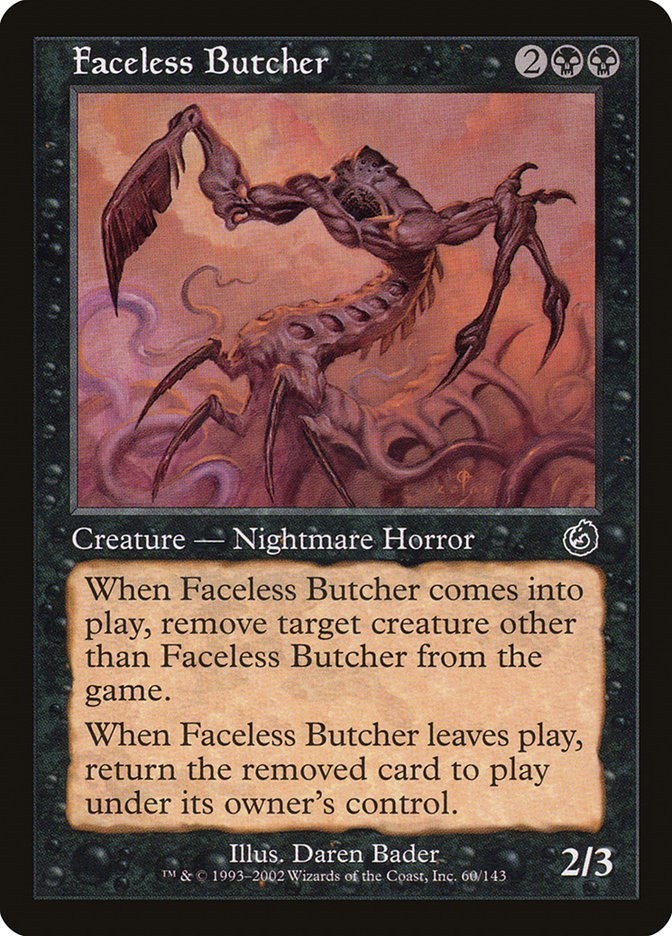 Faceless Butcher Torment 60 MTG MP