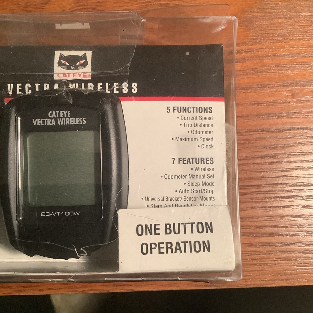 Cateye Vectra Wireless Bicycle Computer CC-VT100W Used