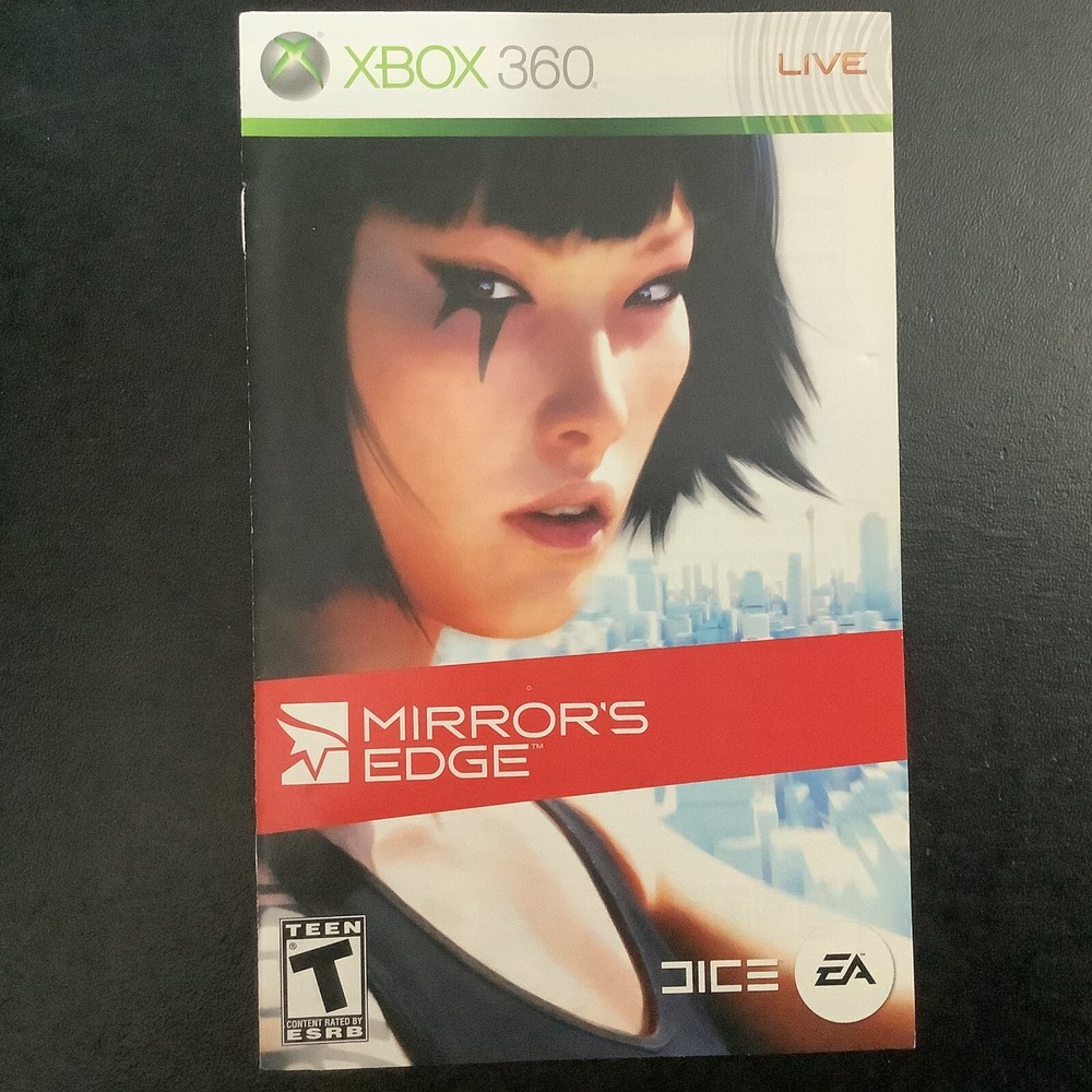 Mirror's Edge Microsoft Xbox 360 Instruction Manual Only