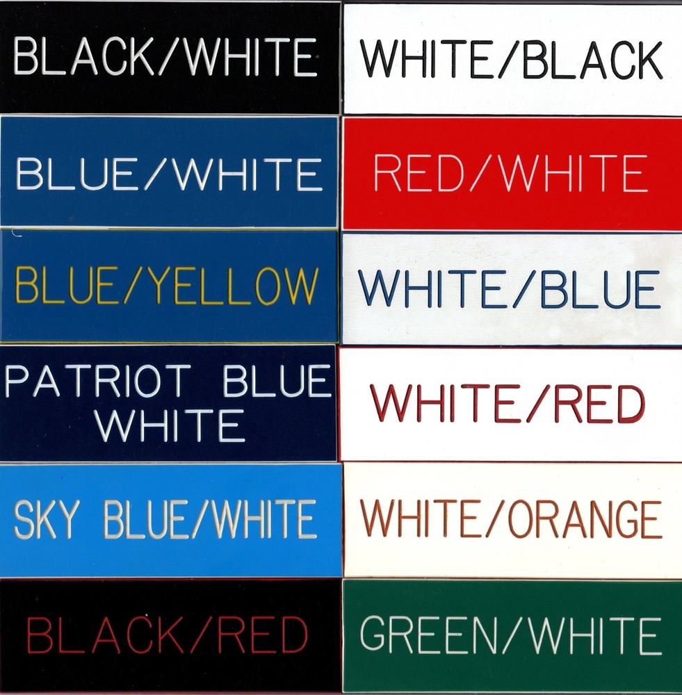 Custom Engraved Personalized Plastic Sign - new - 2"x3"