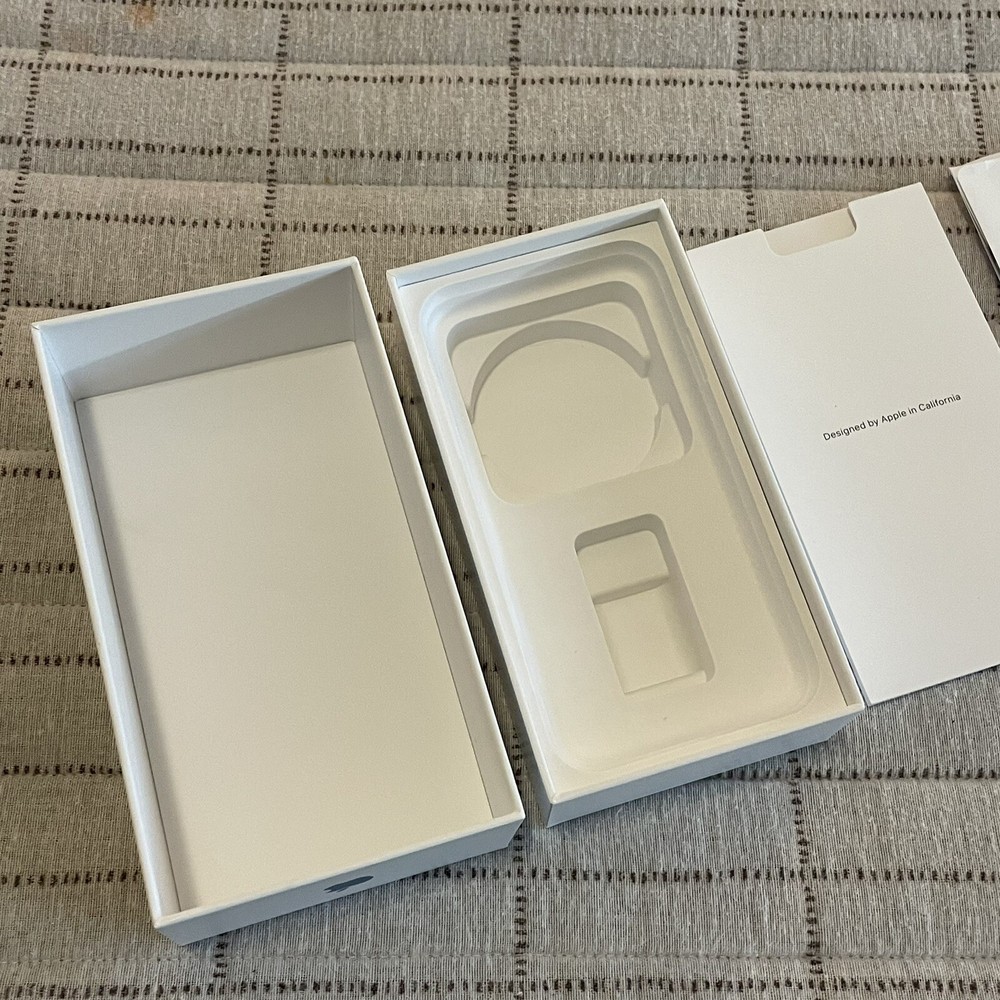 Original Apple iPhone XR Blue 64GB EMPTY BOX ONLY Includes Paperwork And Pin