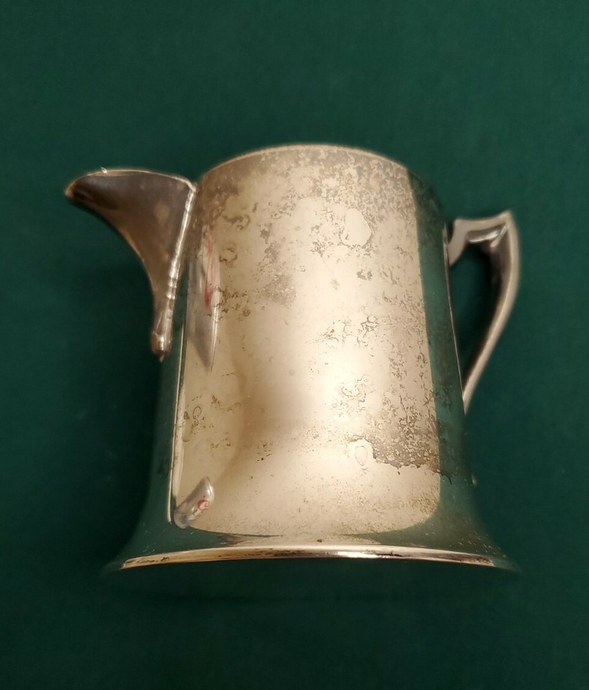 Vintage Creamer Armor Silver Co. Electroplated Cooper E.P.C. Mid Century Modern
