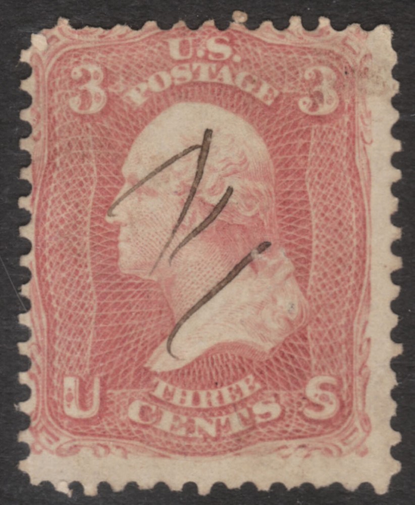 Scott #65 3 Cent 1861-62  Pen Cancel     65SP21_41