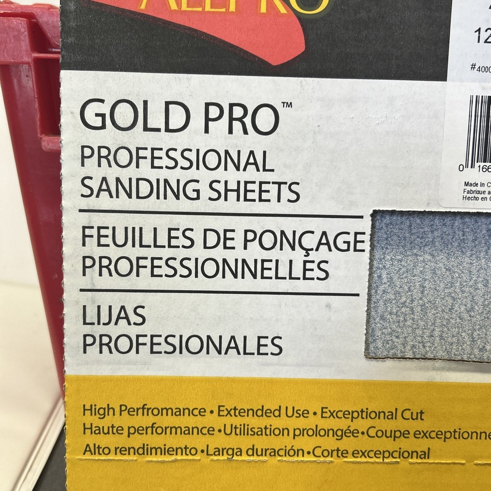All or Gold Pro Sanding Sheets, 120 Grit, 9”x11”, 20 Sheets