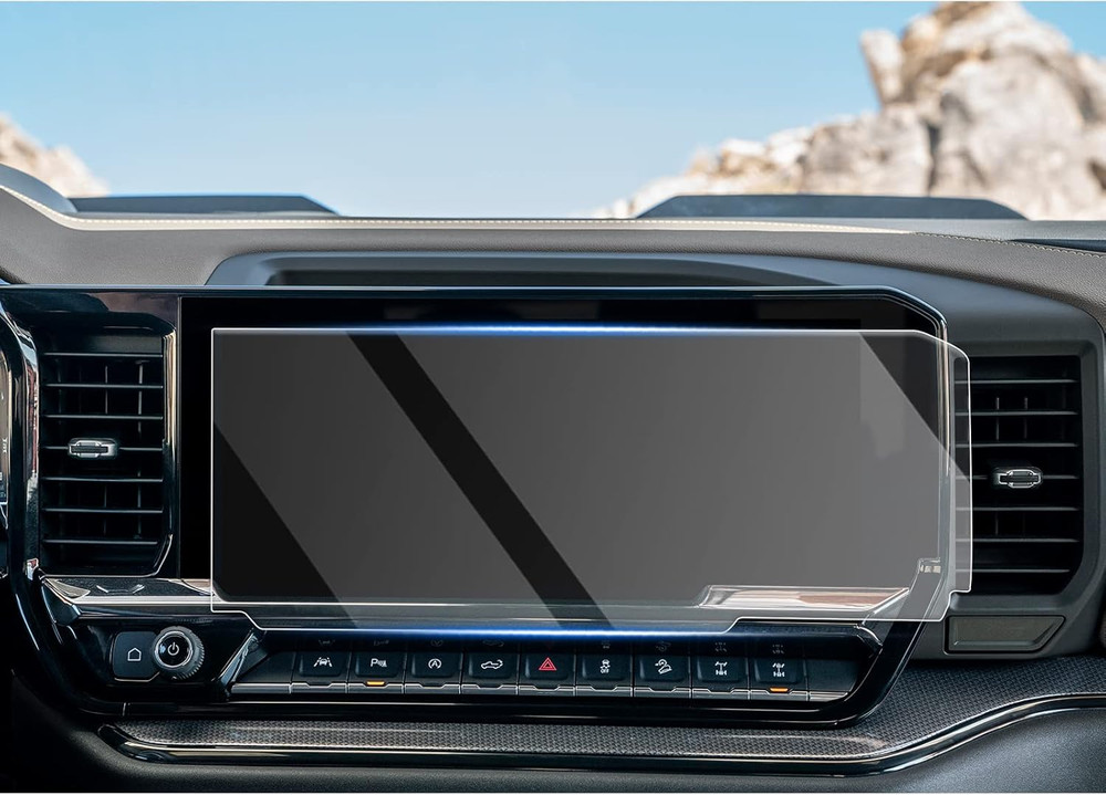 2022-2026 Silverado Sierra Screen Protector Tempered Glass Touch Display Cover