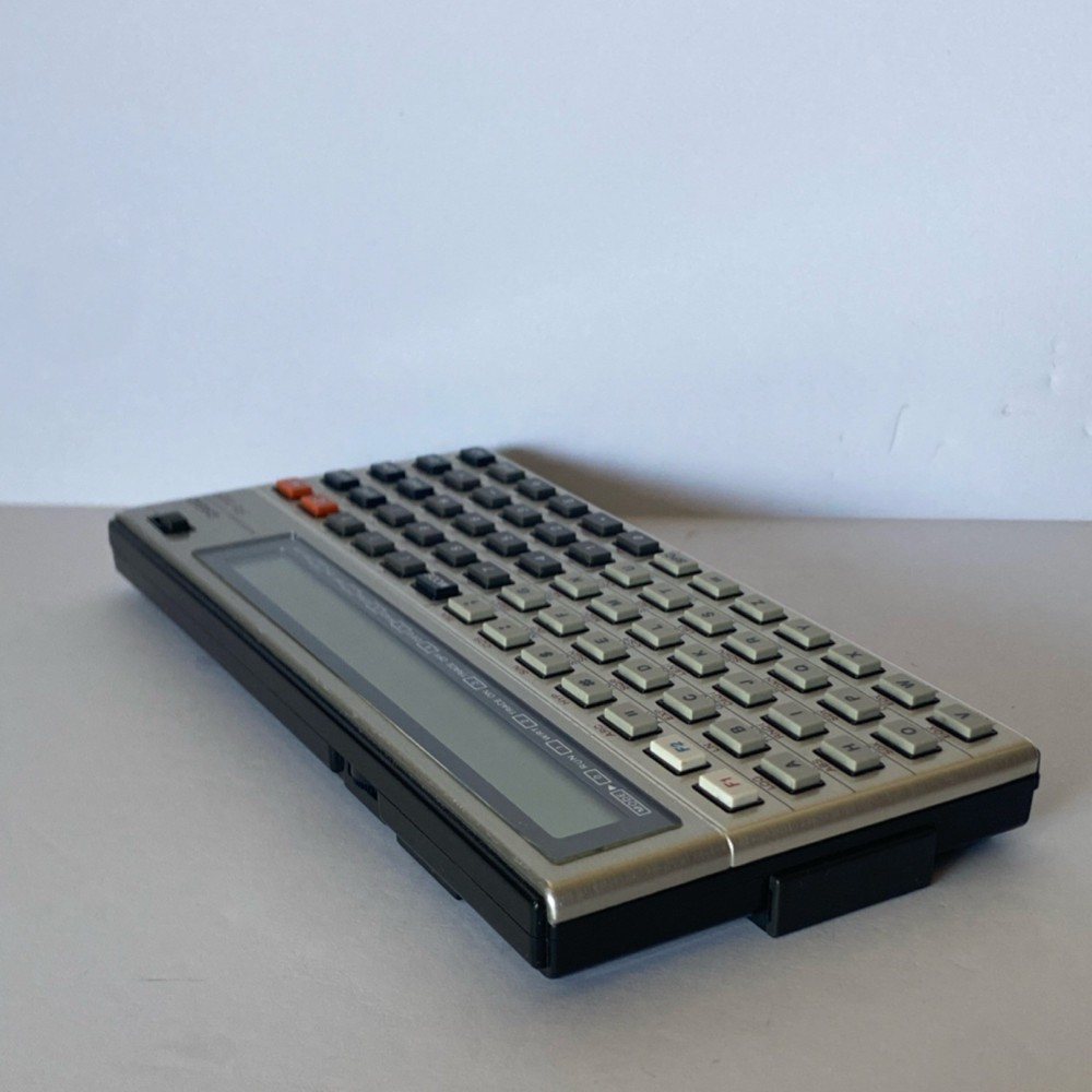 Casio FX-702P Vintage Programmable Calculator w/ FA-2 Cassette Interface, Manual