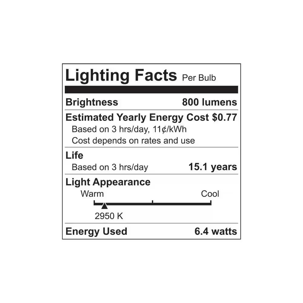 Reveal LED 60W Frosted A19 (8-Pack)