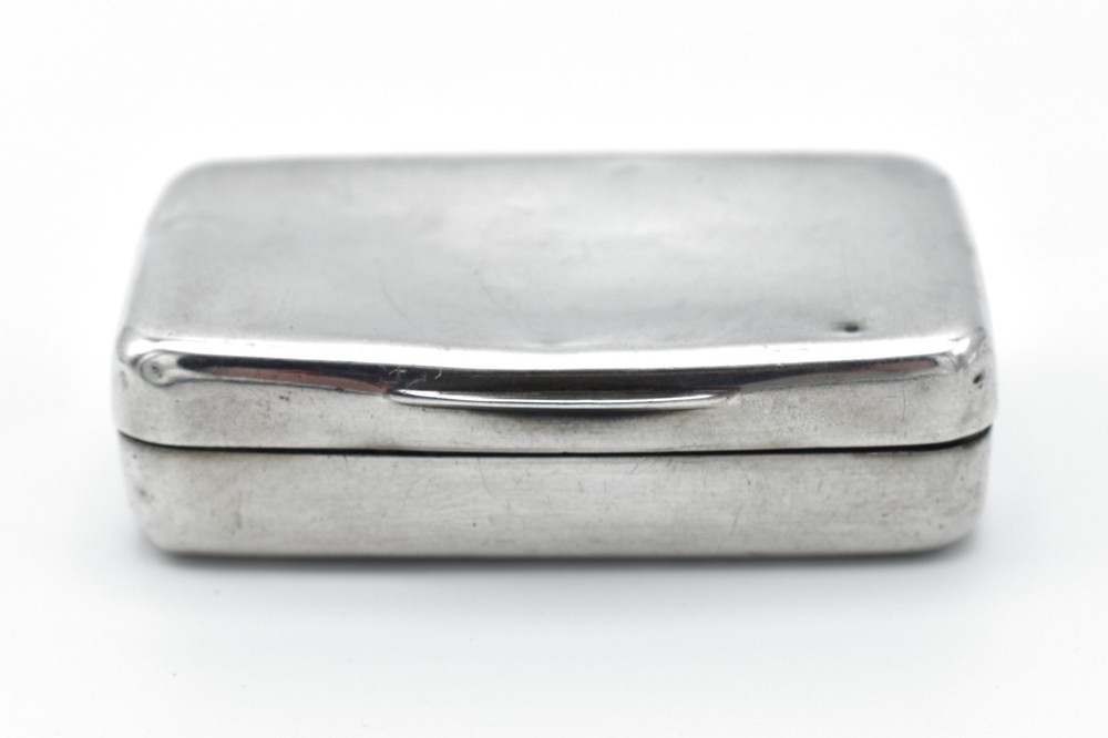 Antique Georgian Solid Silver Snuff Box1810 George III