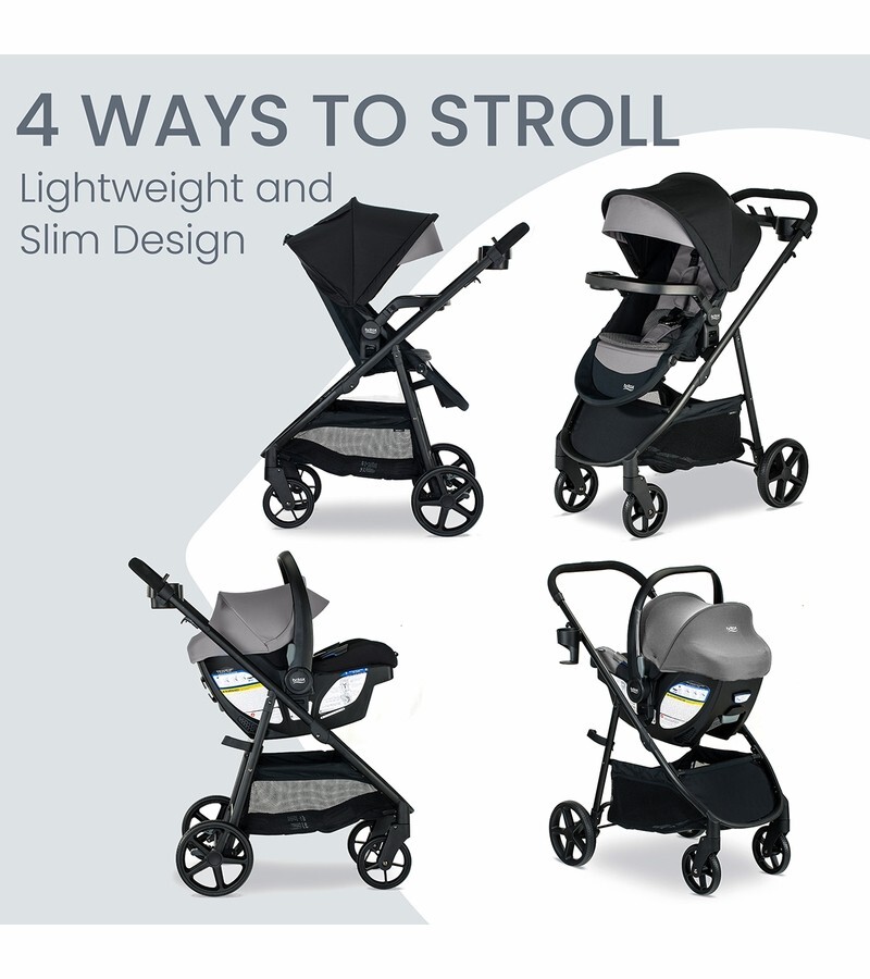 Britax Willow Brook S+ Travel System - Graphite Onyx New!!