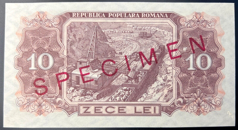 Romania 10 lei 1952 Specimen