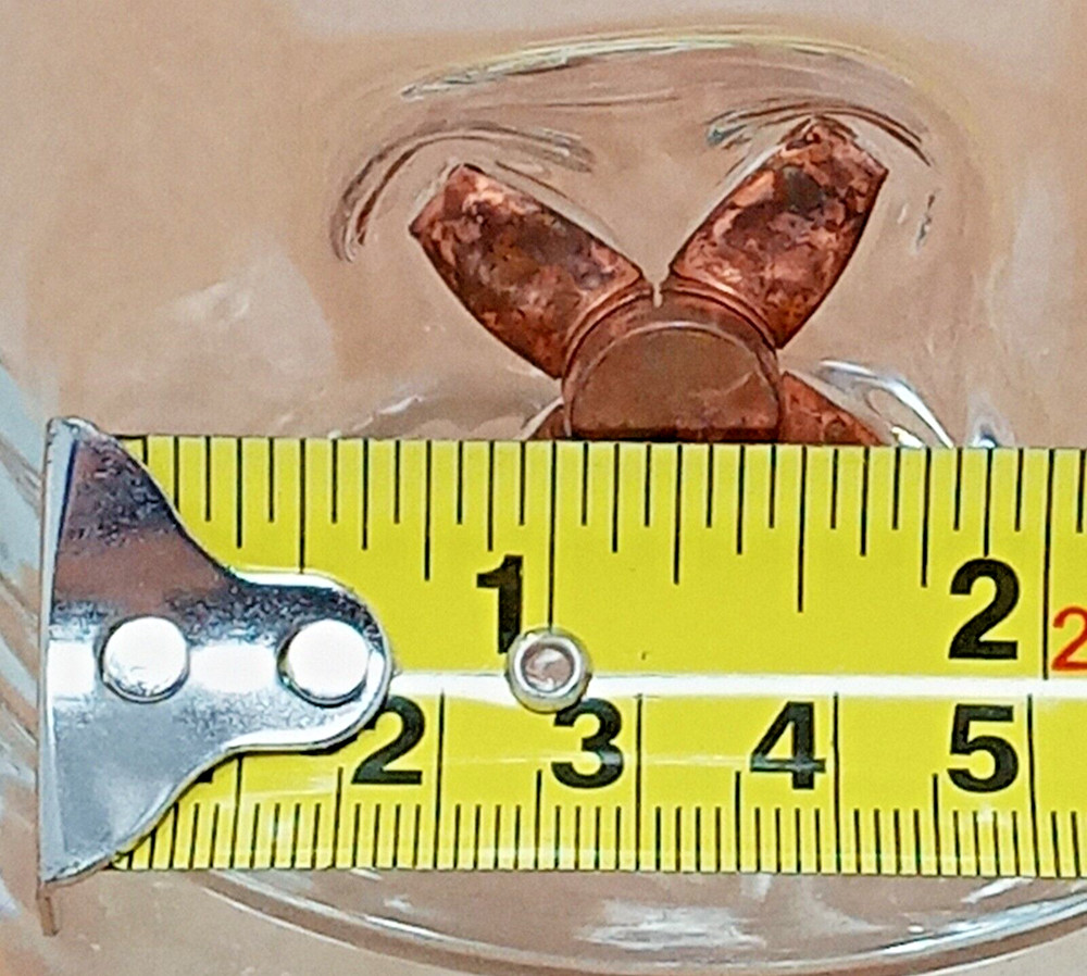 Bullet Embedded Clear Drinking Glass rocks whiskey etched WAHI forensics theme