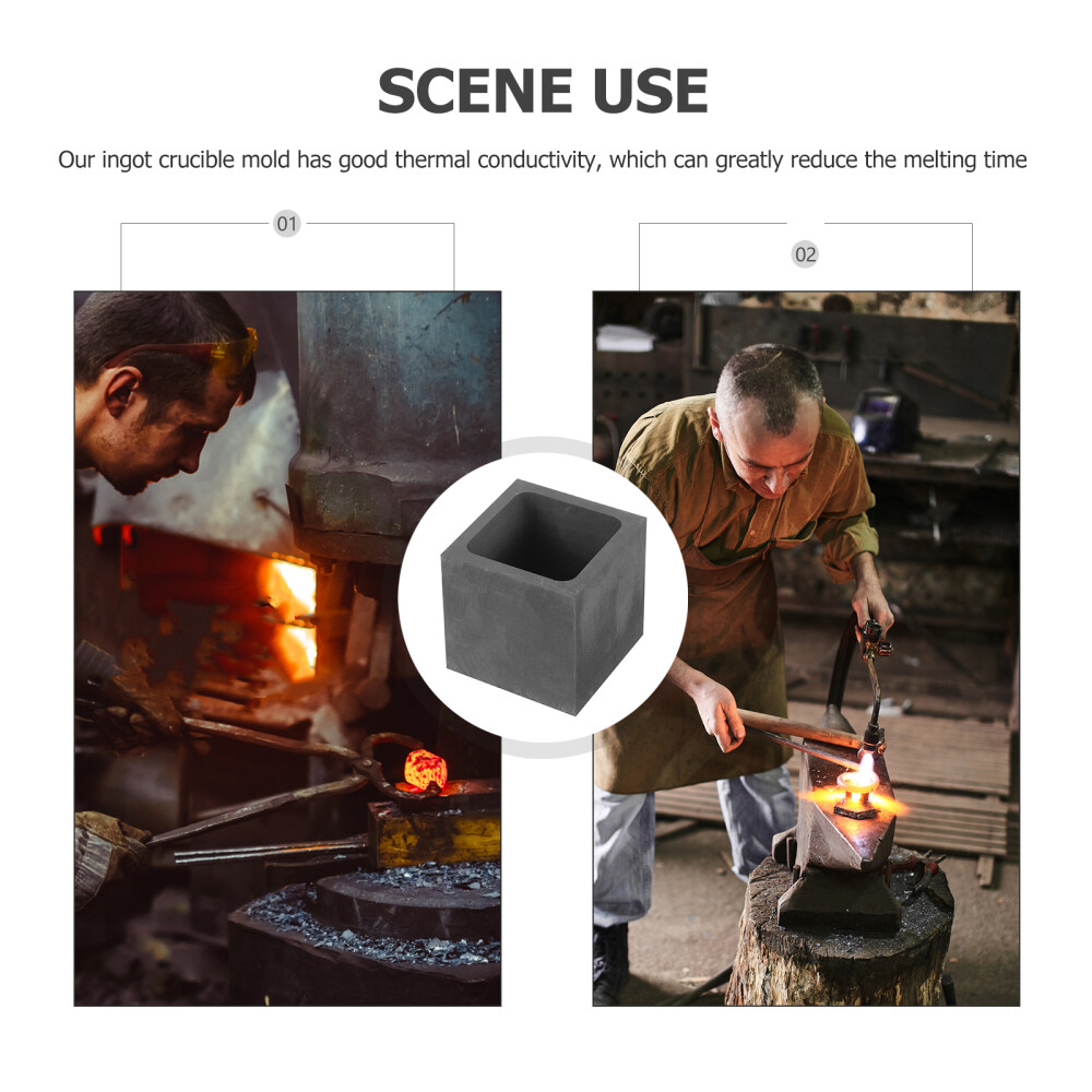 Graphite Square Mold Gold Silvers Ingot Metal Molds Casting