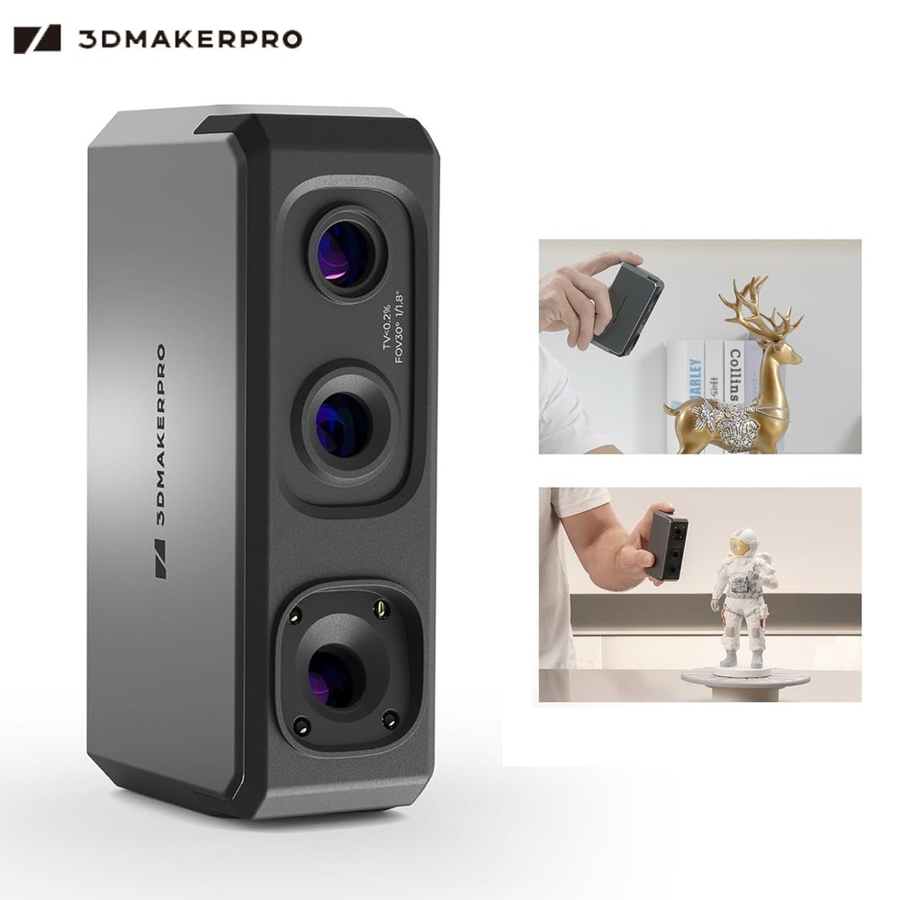 3DMakerpro Seal Lite 3D Scanner Without Marking Scan for Smartphone Laptop C2M1