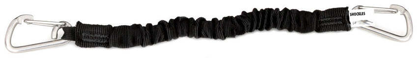 Davis Instruments MiniShockle Bungee Cord, Black, 12"