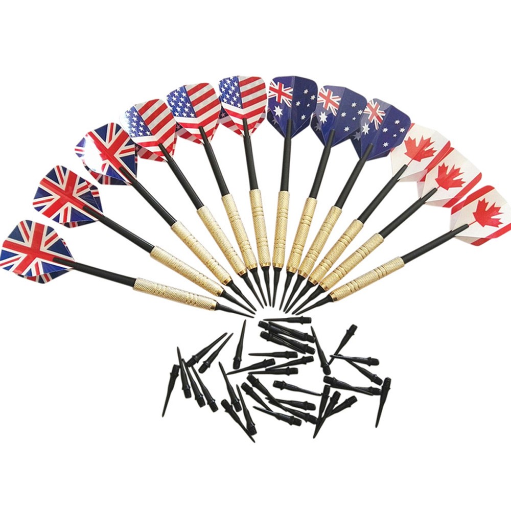 12 Pack Soft Tip Darts 14g For Electronic Dartboard With 36 Extra Tips