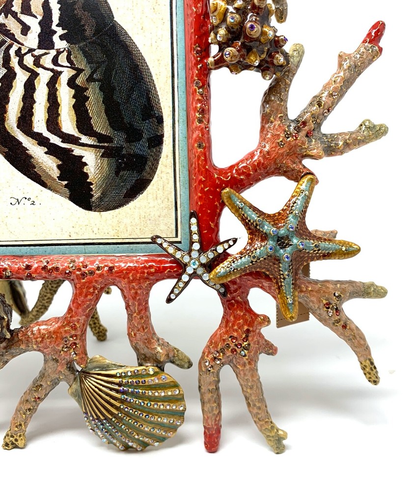 Jay Strongwater Grotto Coral Reef Photo Frame - MINT!