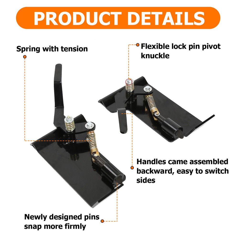 Weld-On Skid Steer Loader Latch Box Tractor Quick Attach Conversion Adapter