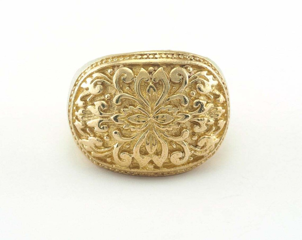 Adjustable Ring Raw brass (21mm 11US inner size - Adjustable ) OZ2132