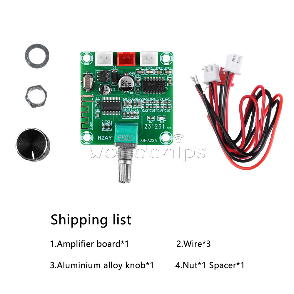Original TPA3110D2 Bluetooth Digital Amplifier Board 2CH Power Amplifier Board
