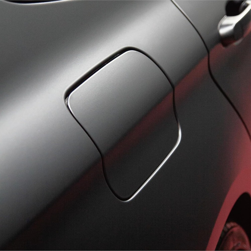 Matte Metallic Black Vinyl Wrap (1Ft X 5Ft)