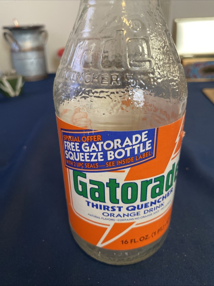 Rare Vintage Gatorade Glass Bottle