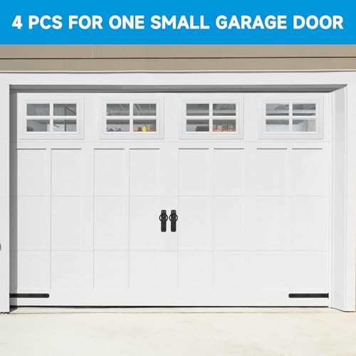 4 Pcs Garage Door Windows, Replacement Vinyl Windows Inserts Kit with Style 1