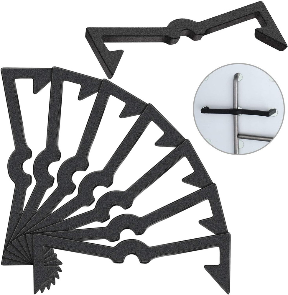 Pegboard Hook Locks Black Plastic Peg Hook Clip Retainers Fixer Board Accessorie