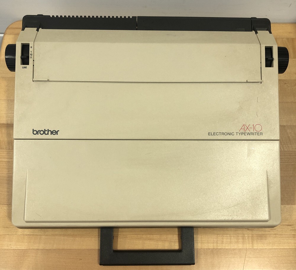 Typewriter Brother Model AX-10 Electronic Type Electric Works Correction Pitch