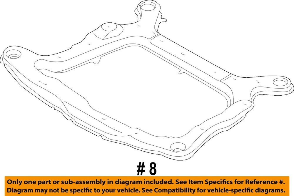 Used Front Frame Crossmember fits: 2006 Ford Five hundred Front engine cradle an