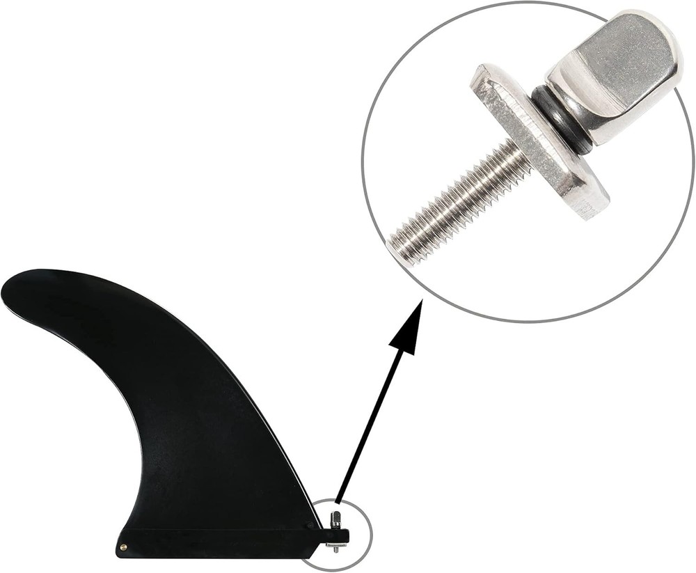 Lightweight & Durable Fin Screws for Boards: Rust-Proof 3 Pack - No Tools Needed