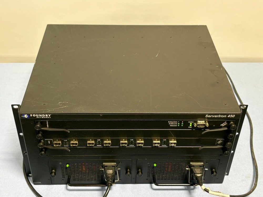 Foundry Networks B4000 Chassis & Modules Serverlron 450 Part S450