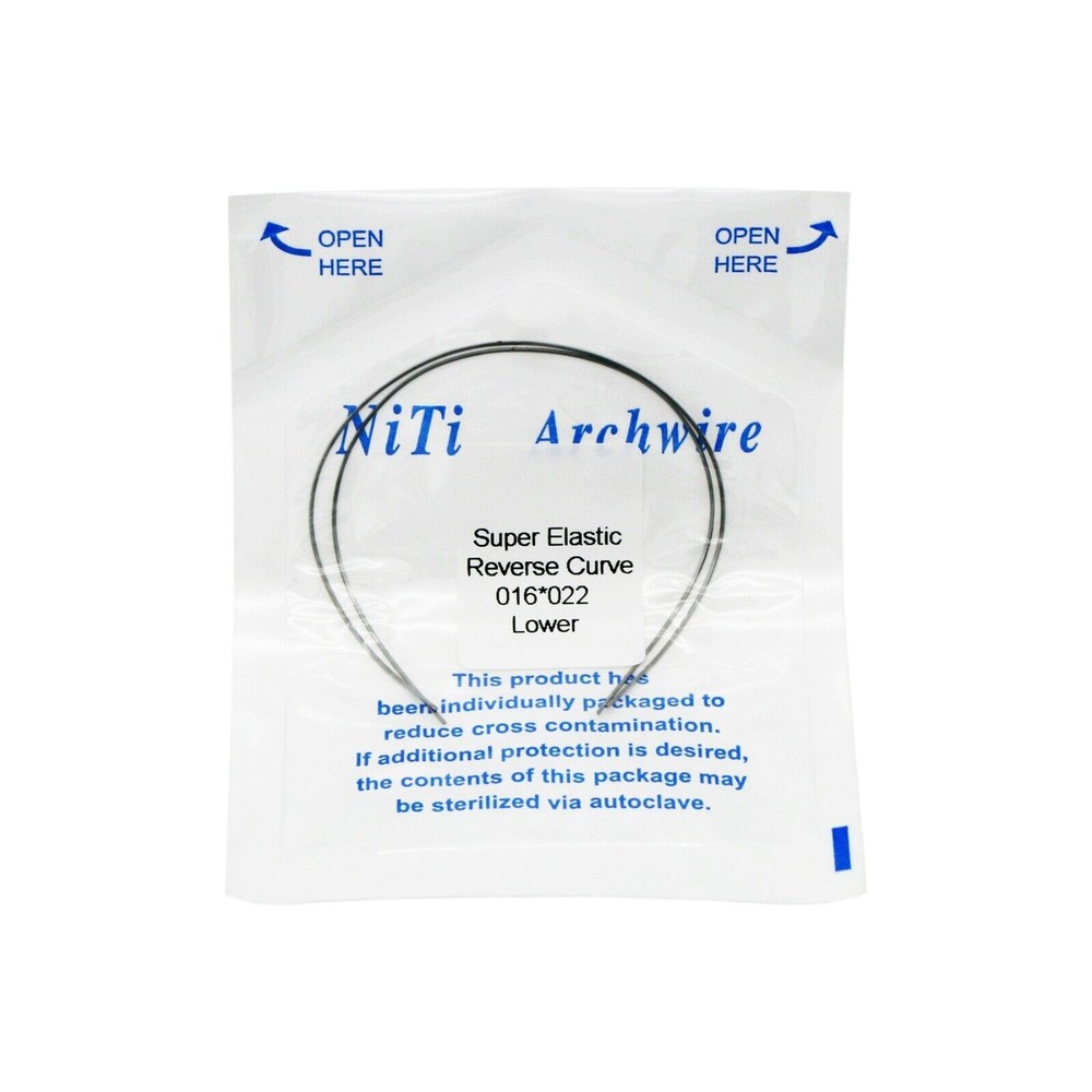 Dental Reverse Curve Arch Wire Niti Super Elastic Round/Rectangular True Form