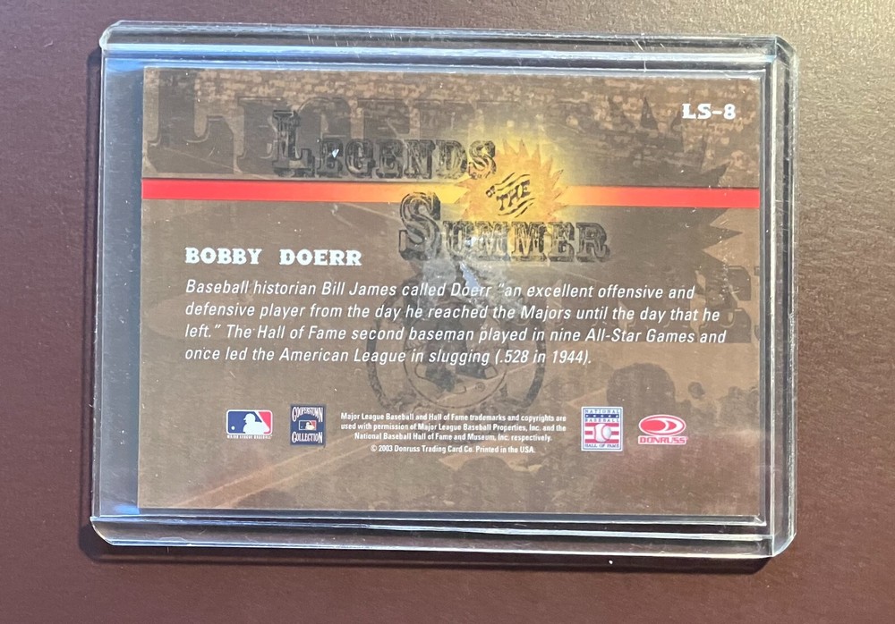 Bobby Doerr Autograph - MLB HOF