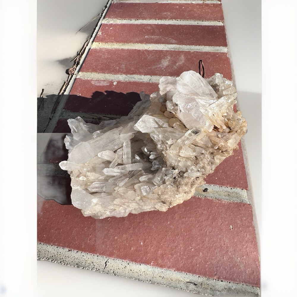Quartz Crystal with various cuts and smaller crystals
