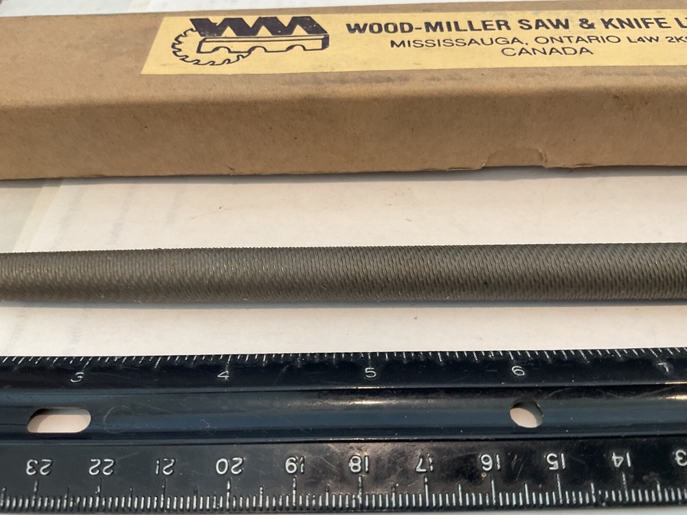 New Wood-Miller 12" Smooth Round File