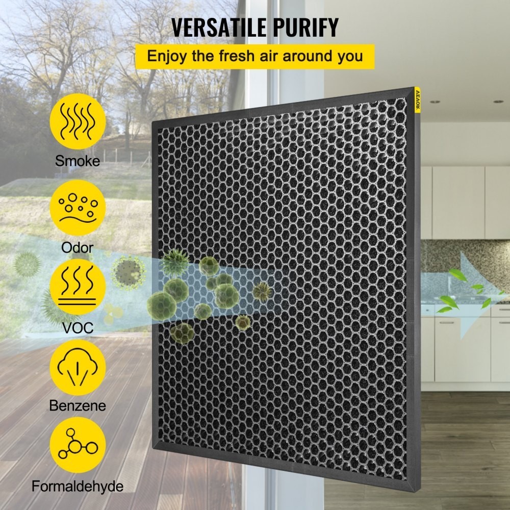4Active Carbon Filter Replacement Set for Drieaz HEPA500 (4Pc Package)