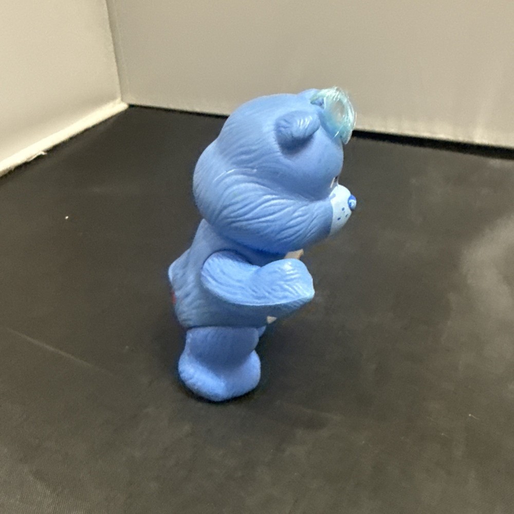 Care Bears Grumpy Bear Blue Rain Cloud Poseable 1983 Kenner 3.5" Toy