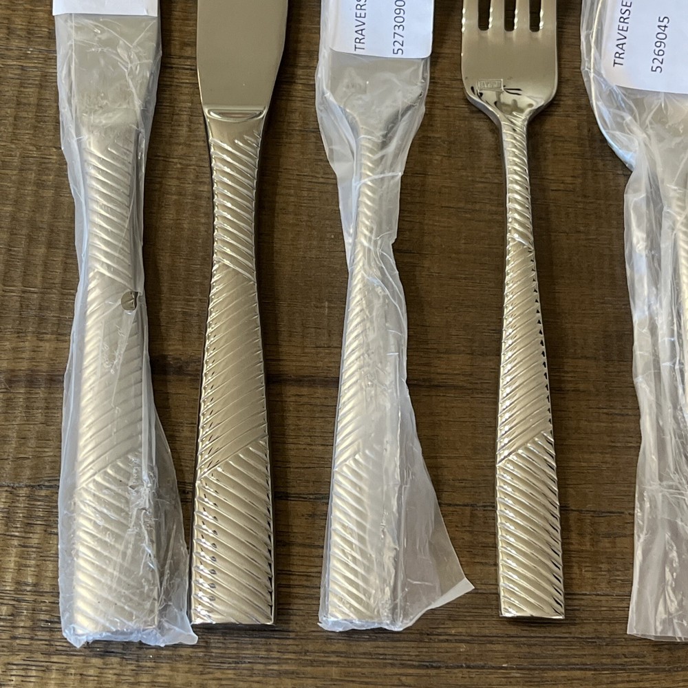 6 pc place setting Mikasa Hospitality TRAVERSE stainless flatware