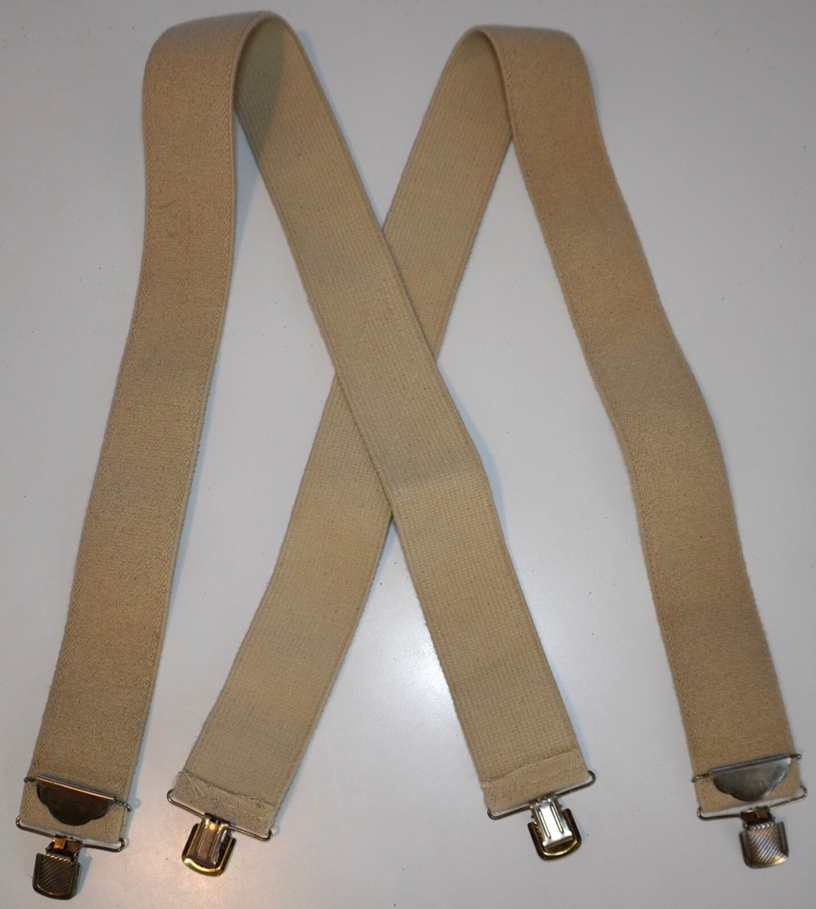 WIDE BEIGE SUSPENDERS