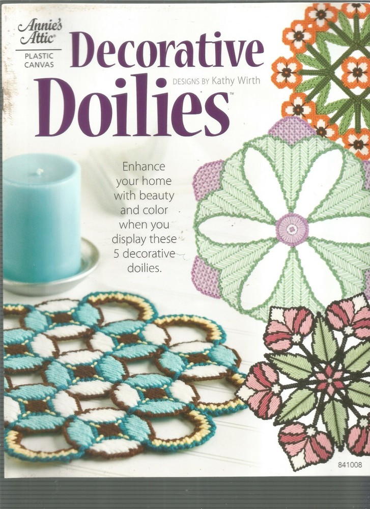Plastic Canvas Patterns Decorative Doilies 5 Styles Annies Attic E74
