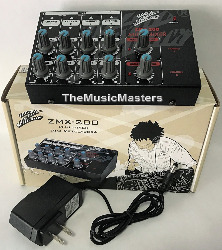 8 Channel Input 2 Output Mini Audio 1/4" MICROPHONE MIXER Karaoke DJ Home Studio