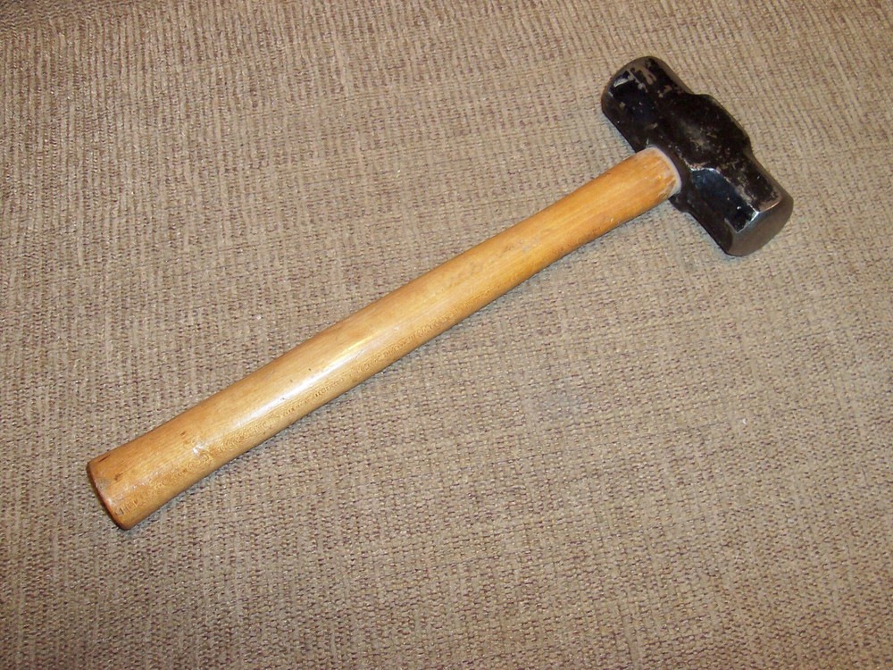 3 Lb Double Faced Blacksmiths Machinists Hammer Farm Workshop Garage Tool